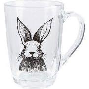 Clayre & Eef Theeglas 300 ml Transparant Glas Konijn