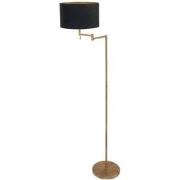 Mexlite - vloerlamp - Bella - brons - linnen metaal - Ø 45cm - E27 - 3...
