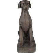 Clayre & Eef Beeld Hond 73 cm Grijs Magnesium (MGO)