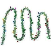 Clayre & Eef Kerstslinger Guirlande set van 12 450 cm Groen Kunststof