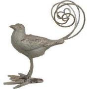 Clayre & Eef Decoratie Beeld Vogel 17x10x20 cm Groen IJzer