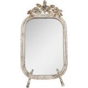 Clayre & Eef Tafelspiegel 25x6x48 cm Beige Metaal