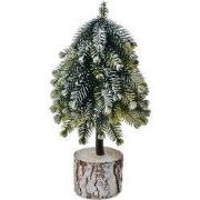 Clayre & Eef Kerstdecoratie Kerstboom 11x11x25 cm Groen Kunststof