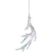 Clayre & Eef Kersthanger Gewei 18 cm Zilverkleurig Kunststof