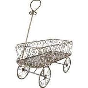 Clayre & Eef Tuindecoratie 76x32x88 cm Bruin Grijs Metaal