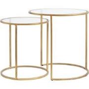 Light & Living - Bijzettafel DUARTE - Ø50x52cm - Goud - Set van 2