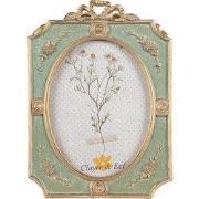 Clayre & Eef Fotolijst 13x18 cm Groen Goudkleurig Polyresin