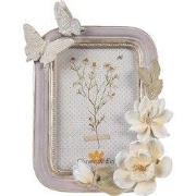 Clayre & Eef Fotolijst 10x15 cm Paars Polyresin Vlinders