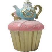 Clayre & Eef Decoratie Cupcake Ø 8x11 cm Roze Polyresin