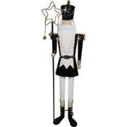 Clayre & Eef Kerstdecoratie Beeld Notenkraker 30x23x103 cm Zwart Wit M...