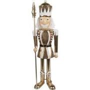 Clayre & Eef Kerstdecoratie Notenkraker 36 cm Goudkleurig Metaal