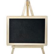 Clayre & Eef Krijtbord 20x1x15 cm Zwart Hout