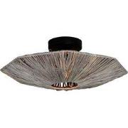 Plafonniere Panama - Donker grijs - 45x45x5cm