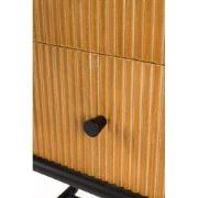 Housecraft Living Coztilla Bijzettafel/ Nachtkastje Zwart/ Bruin