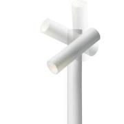 Sompex Vloerlamp TUBO dubbel | Wit - draadloos - met USB oplaadstation...