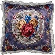 Clayre & Eef Kussenhoes 55x55 cm Paars Synthetisch