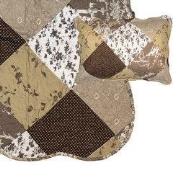 Clayre & Eef Bedsprei 230x250 cm Bruin Beige Polyester