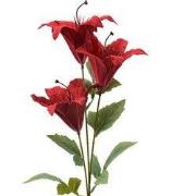 Clayre & Eef Kunstbloem 72 cm Rood Kunststof