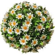 Clayre & Eef Buxus bol Ø 22 cm Wit Groen Kunststof