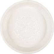 Clayre & Eef Zeepbakje Ø 13x3 cm Wit Keramiek