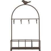 Clayre & Eef Sleutelrekje 16x6x28 cm Bruin Metaal