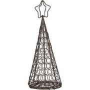 Clayre & Eef Decoratie Kerstboom Ø 13x32 cm Bruin Metaal