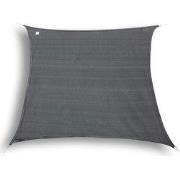 hanSe® Schaduwdoek Vierkant Waterdoorlatend 4x4 m Zonnedoek Grijs