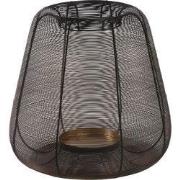 PTMD Jaden Windlicht - 40 x 40 x 38 cm  - Ijzer - Zwart