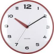 Karlsson - Wandklok Brisk Dome - Rode oker- Ø40cm