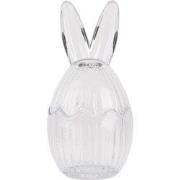 Clayre & Eef Glazen potje Ei Ø 8x17 cm Transparant Glas