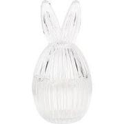 Clayre & Eef Glazen potje Ei Ø 9x17 cm Transparant Glas