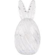 Clayre & Eef Glazen potje Ei Ø 9x17 cm Transparant Glas