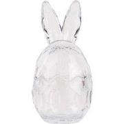 Clayre & Eef Glazen potje Ei Ø 9x17 cm Transparant Glas