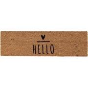 Clayre & Eef Deurmat 75x22 cm Bruin Kokos