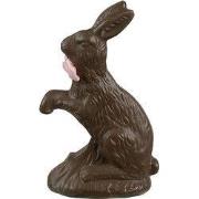 Clayre & Eef Decoratie Beeld Konijn 13 cm Bruin Kunststof