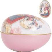 Clayre & Eef Decoratie Ei 8x13x8 cm Wit Metaal