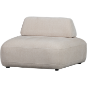 WOOOD Sterck Fauteuil - Polyester  - Zand - 118x102x41