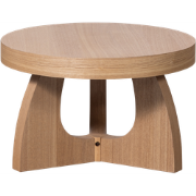 WOOOD Tala Bijzettafel - MDF Fineer - Naturel - 35x55x55