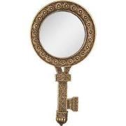 Clayre & Eef Spiegel Sleutel 13x2x25 cm Goudkleurig Kunststof