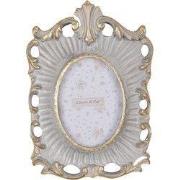 Clayre & Eef Fotolijst 6x9 cm Grijs Goudkleurig Kunststof