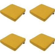 Madison -  Zitkussen Gold canvas eco+ - Ca. 40x40 cm - Set van 4