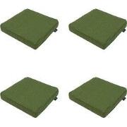 Madison -  Zitkussen Moss green canvas eco+ - Ca. 40x40 cm - Set van 4