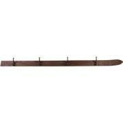 Clayre & Eef Wandkapstok 4 Haken 170x8x12 cm Bruin Hout