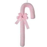 Clayre & Eef Kersthanger Zuurstok 45 cm Roze Kunststof