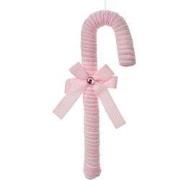 Clayre & Eef Kersthanger Zuurstok 36 cm Roze Kunststof