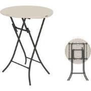 Lifetime® Statafel 110 cm hoog - Stevig Kunststof Ø 84 cm - Wit