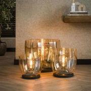 Hoyz Collection - Vloerlamp UP XL - Amberkleurig Glas - Ø33