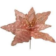 Clayre & Eef Kunstbloem Kerstster Ø 44x58 cm Roze Kunststof