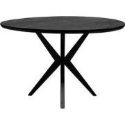 Kick eettafel Havard - 120cm - Zwart