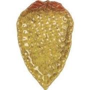 Clayre & Eef Decoratie schaal 15x10x2 cm Geel Keramiek